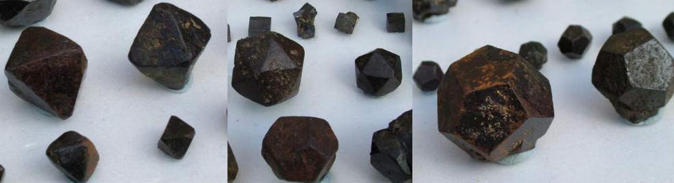 PIRITAS limonitizadas diferentes cristalizaciones  ( foto cedida por J A Cendon)