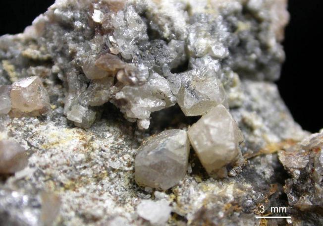 cristales de SCHEELITA de la mina Alegría de Morille