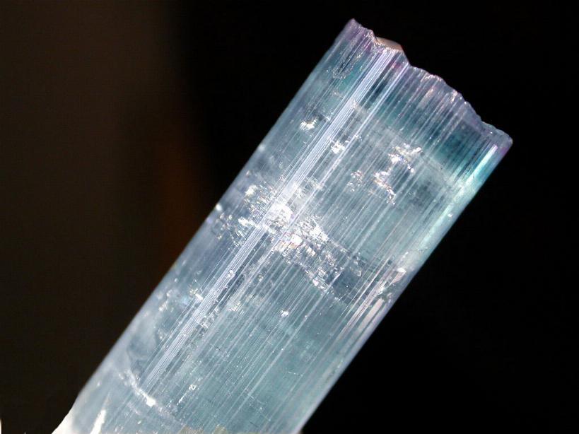 ELBAITA indigolita de Afganistán, cristal de 35 mm