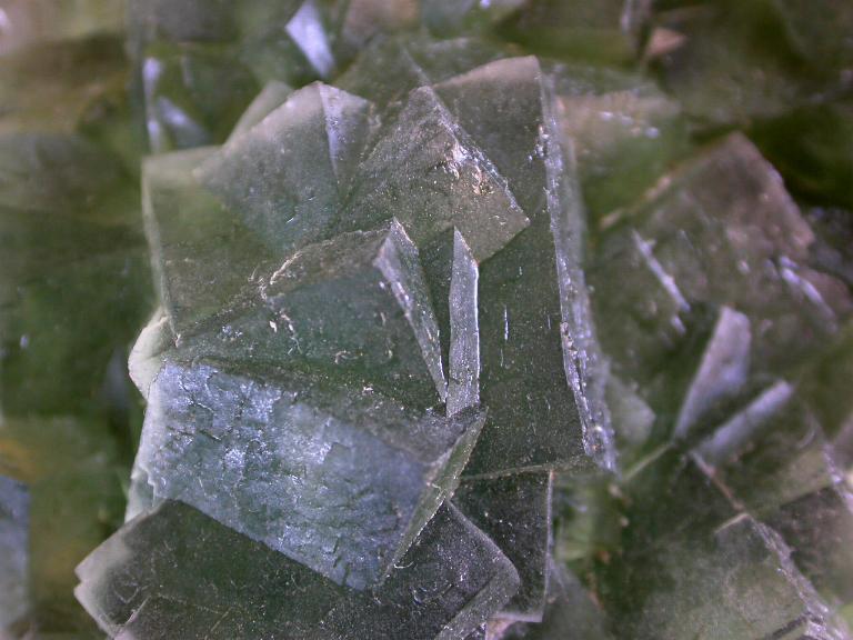FLUORITA verde, cristales hasta 15 mm.